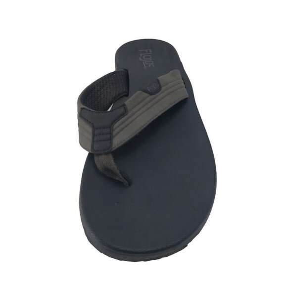 Flojos flip flops Mens Black/Gray - Picture 1 of 11